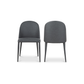 Burton Dining Chair Vegan Leather Set Of Two By Moe's Home Collection Ym 1002 07 By Moe's Home Collection 1