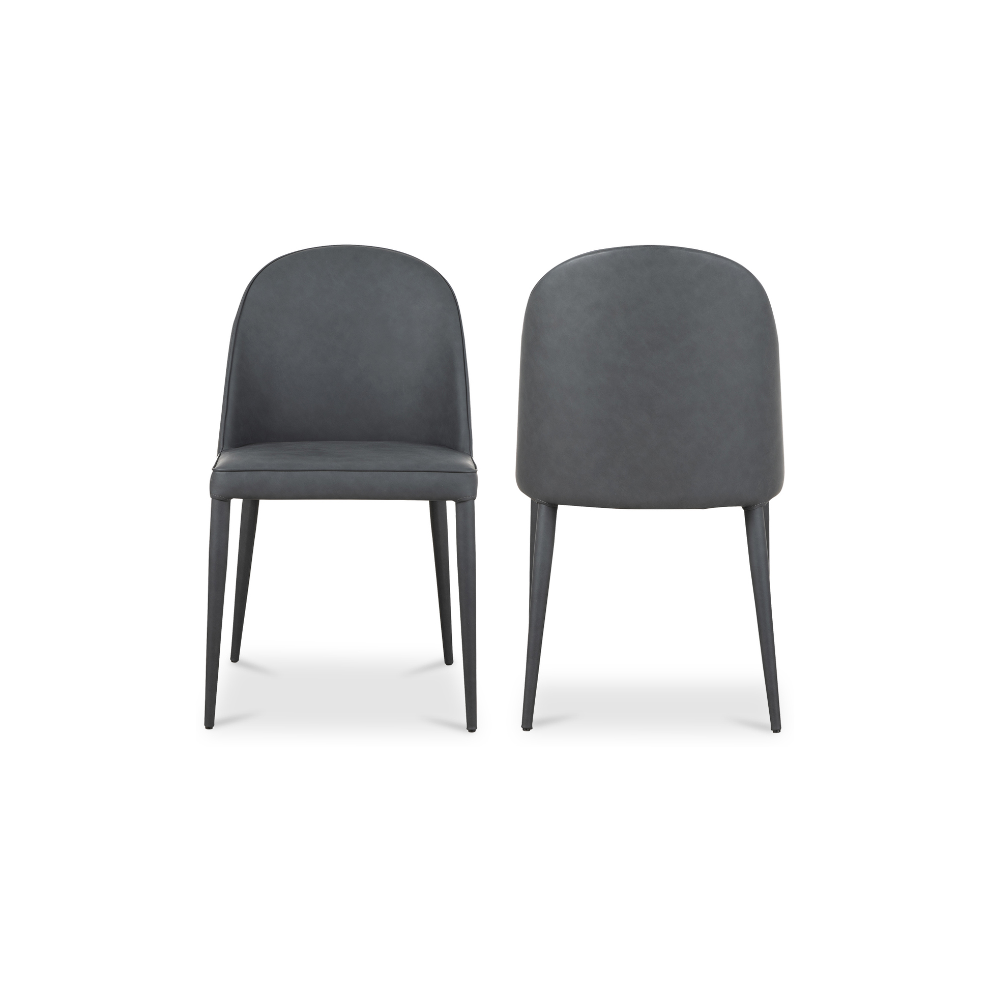Burton Dining Chair Vegan Leather Set Of Two By Moe's Home Collection Ym 1002 07 By Moe's Home Collection 1