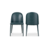 Burton Dining Chair Vegan Leather Set Of Two By Moe&