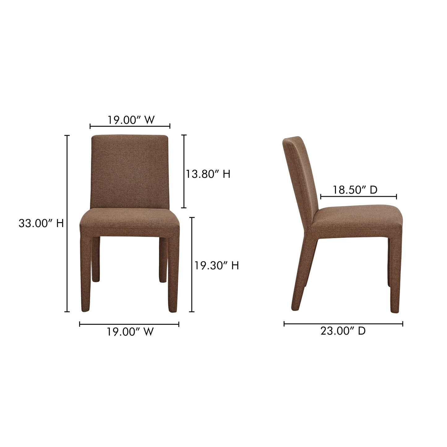 Monte Dining Chair Set Of 2 Moes Home Collection Mhc Ym 1008 34 24