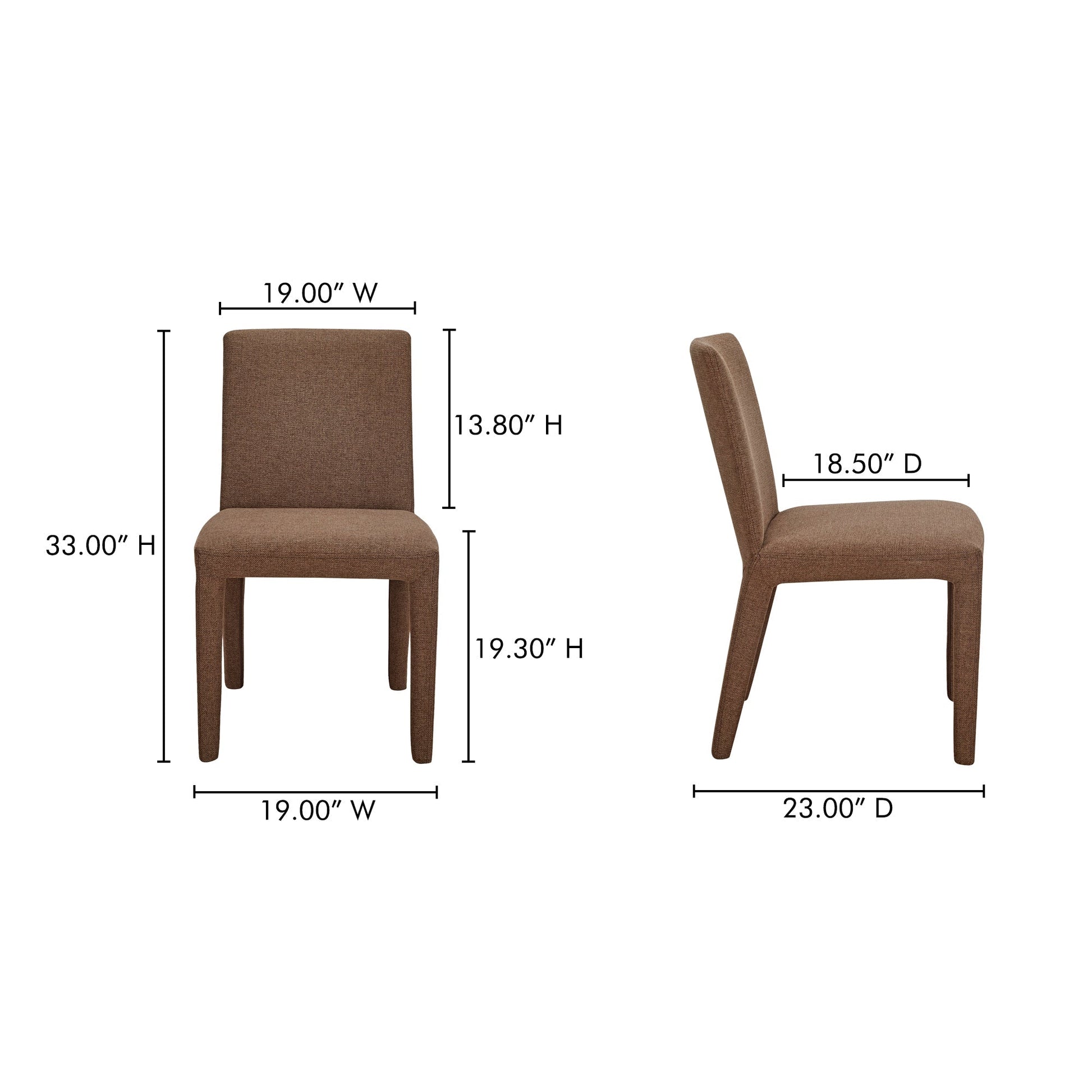 Monte Dining Chair Set Of 2 Moes Home Collection Mhc Ym 1008 34 24
