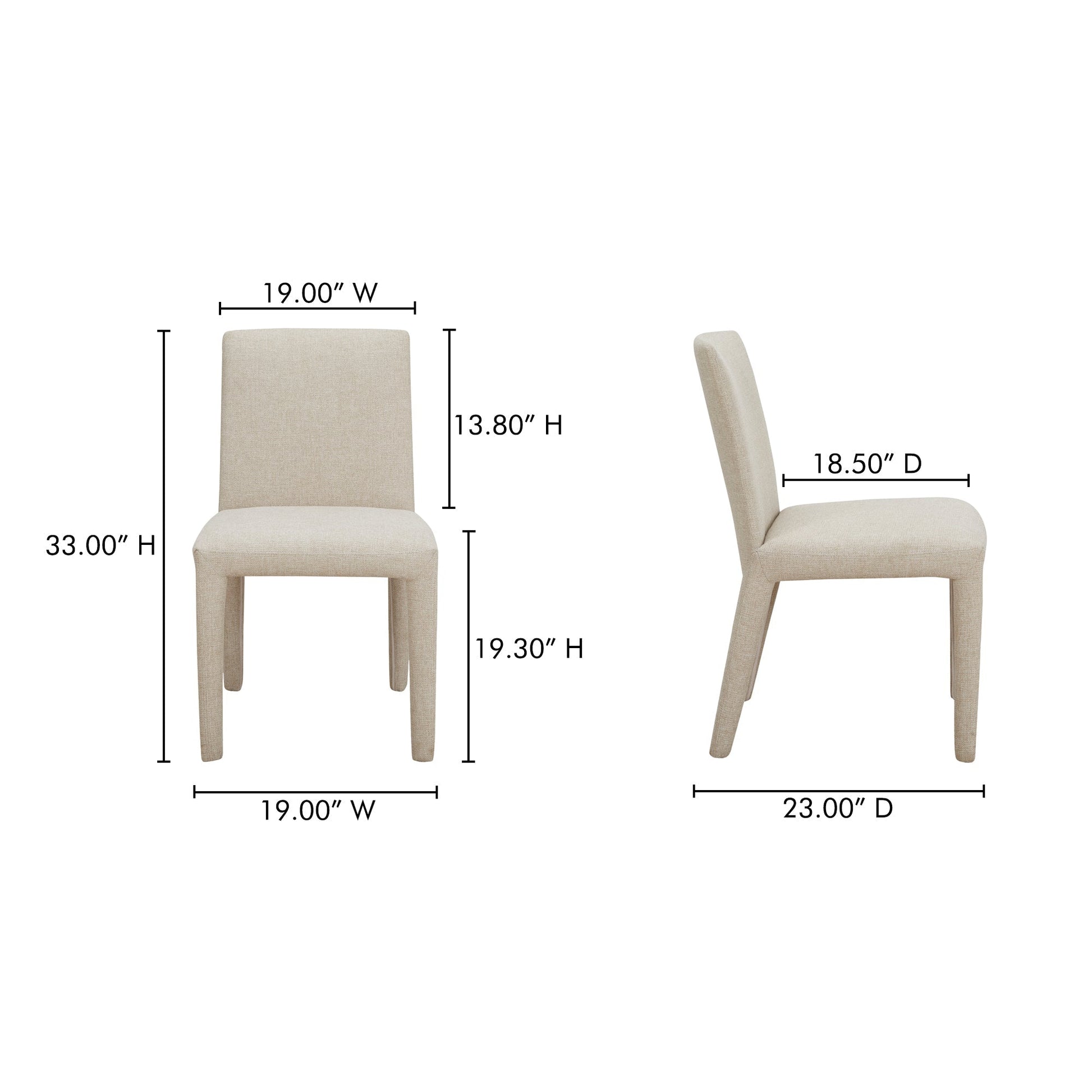 Monte Dining Chair Set Of 2 Moes Home Collection Mhc Ym 1008 34 23