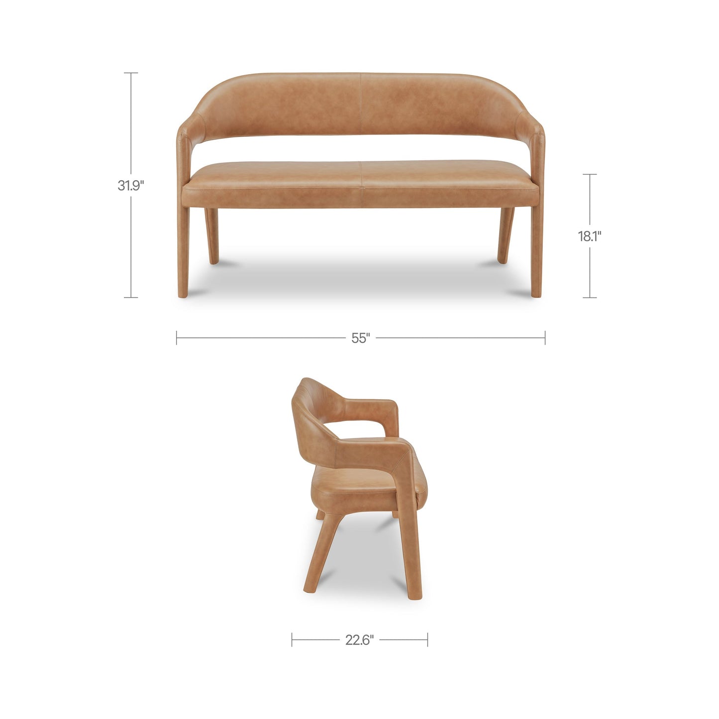 Martens Dining Bench Moes Home Collection Mhc Ym 1032 21 4