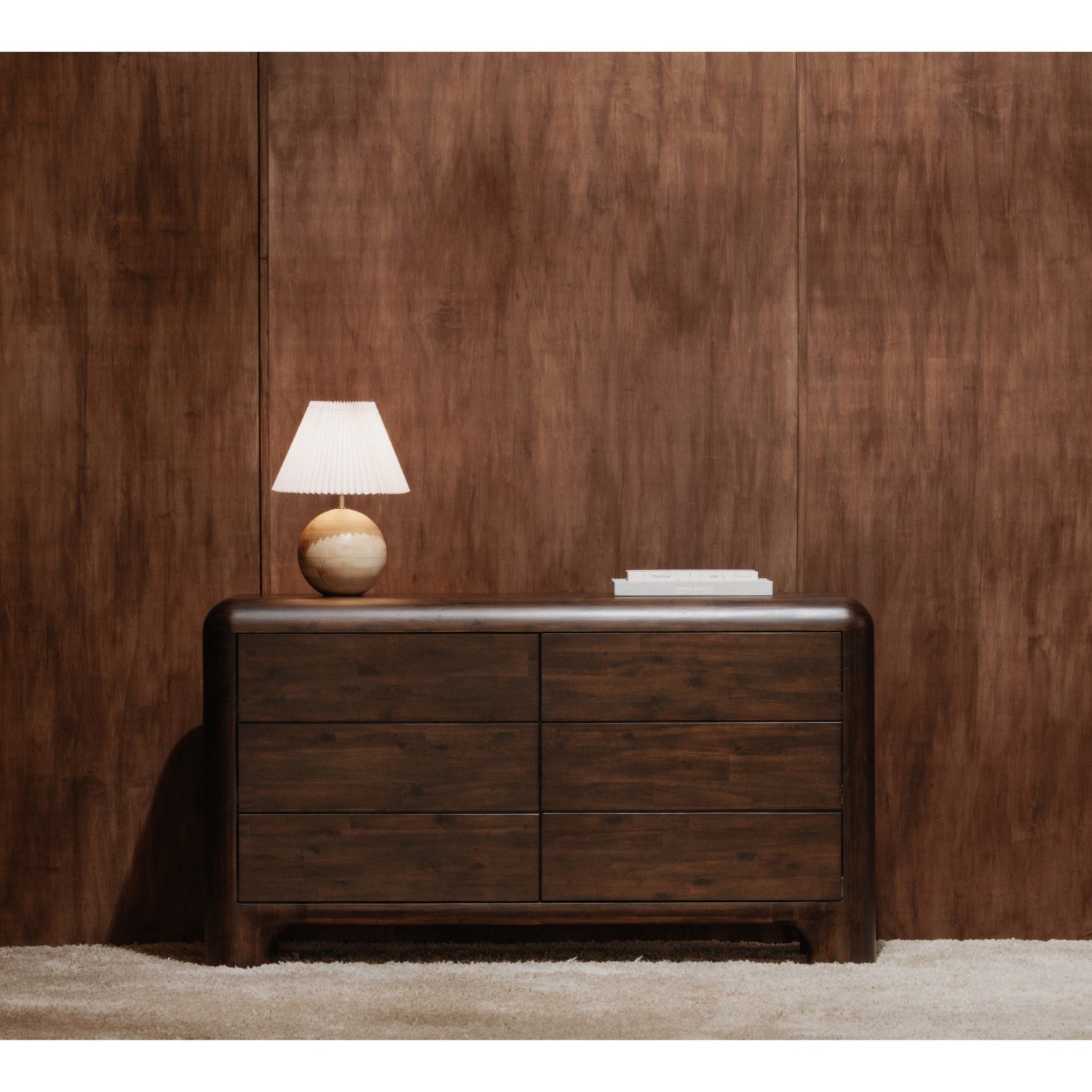 Rowan 6 Drawer Dresser Dark Brown 12