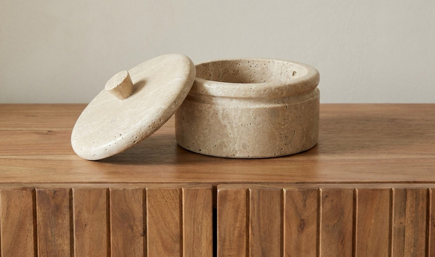 Valencia Round Travertine Box Moes Home Collection Mhc Ai 1020 34 6