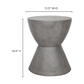 Hourglass Outdoor Stool 12