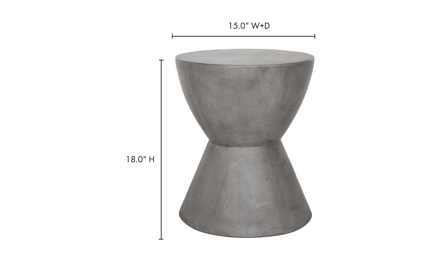 Hourglass Outdoor Stool 12