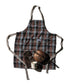 Recycle Cotton Check Apron / Brown By Puebco 303093 1