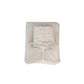 woven cotton jacquard bed cover with 2 ruffled king shams king set of 3 1