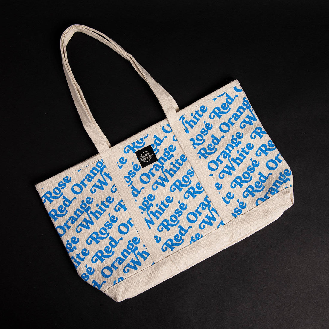 Tote The Good Stuff Wine Bottle Tote Love And Victory Lav Winetote 1
