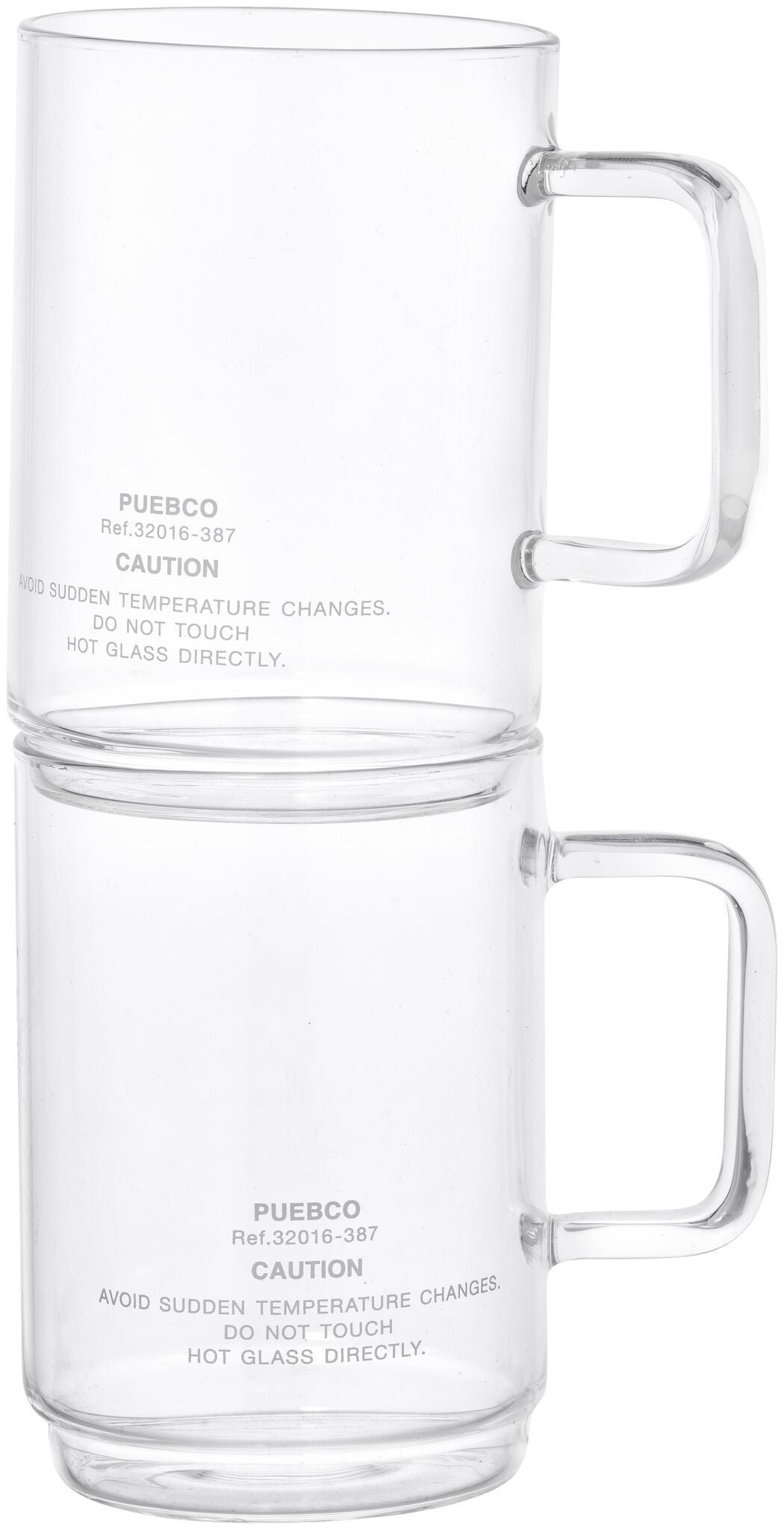 borosilicate glass mug shallow stacking design by puebco 9