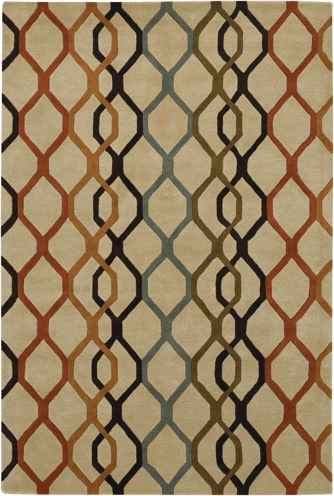Rowe Hand Tufted Contemporary Row 11125 Rug Chandra Rugs 1