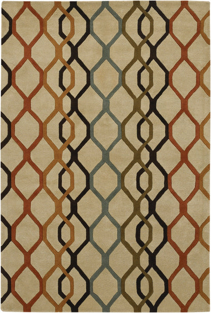 Rowe Hand Tufted Contemporary Row 11125 Rug Chandra Rugs 1