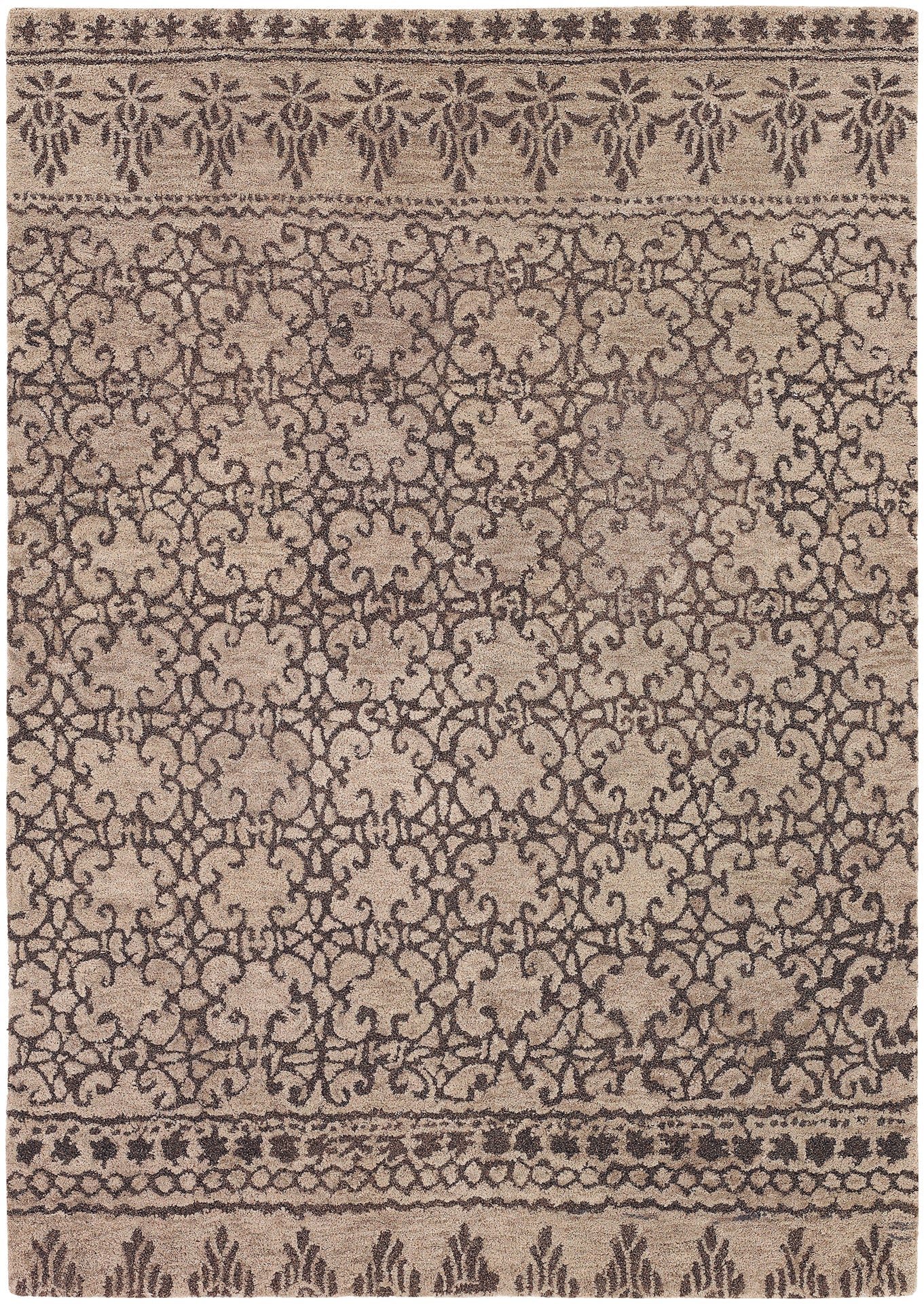 Berlow Hand Tufted Contemporary Wool Ber 32100 Rug Chandra Rugs 1