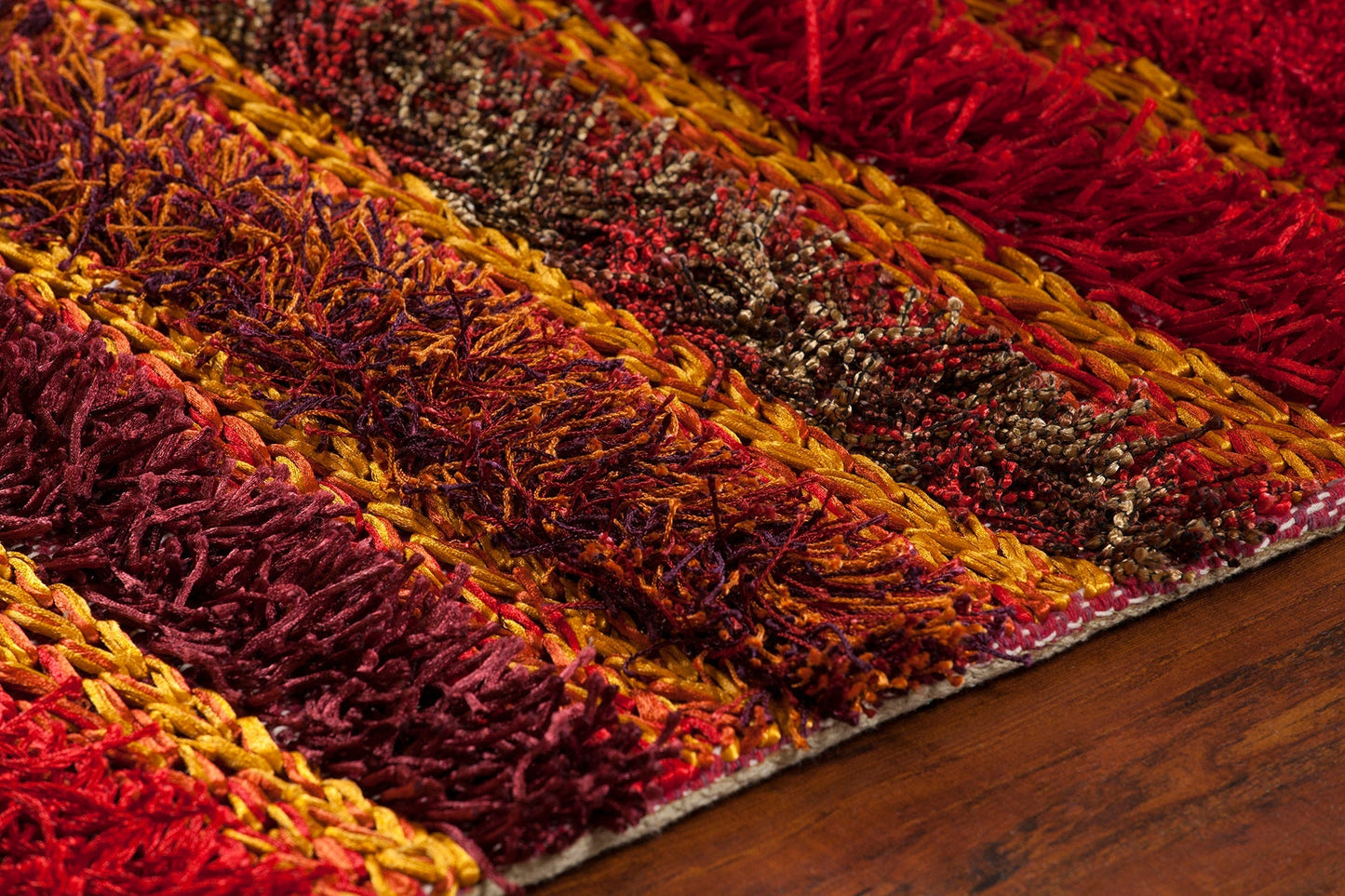 Lavasa Hand Woven Contemporary Shag Lav 21400 Rug Chandra Rugs 3