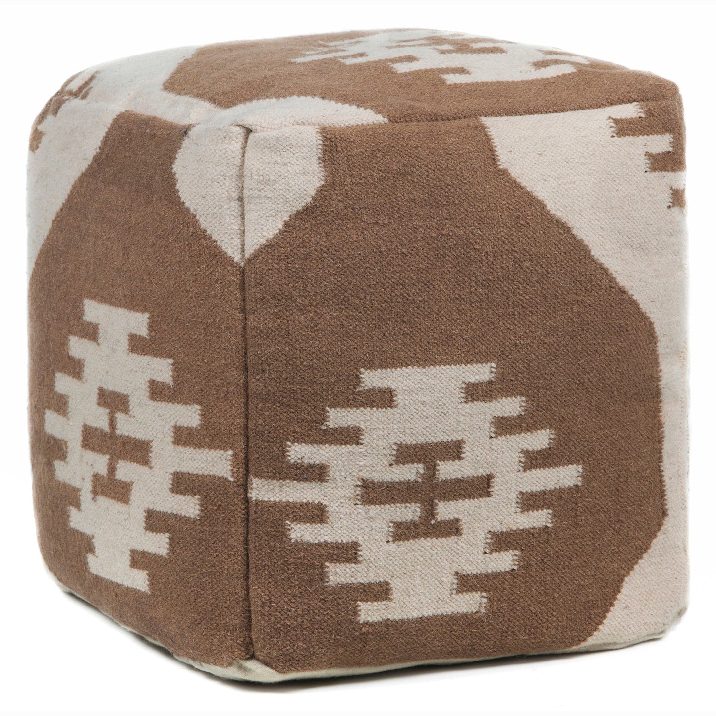 Hand Knitted Contemporary Wool Pou 143 Pouf Chandra Rugs 1
