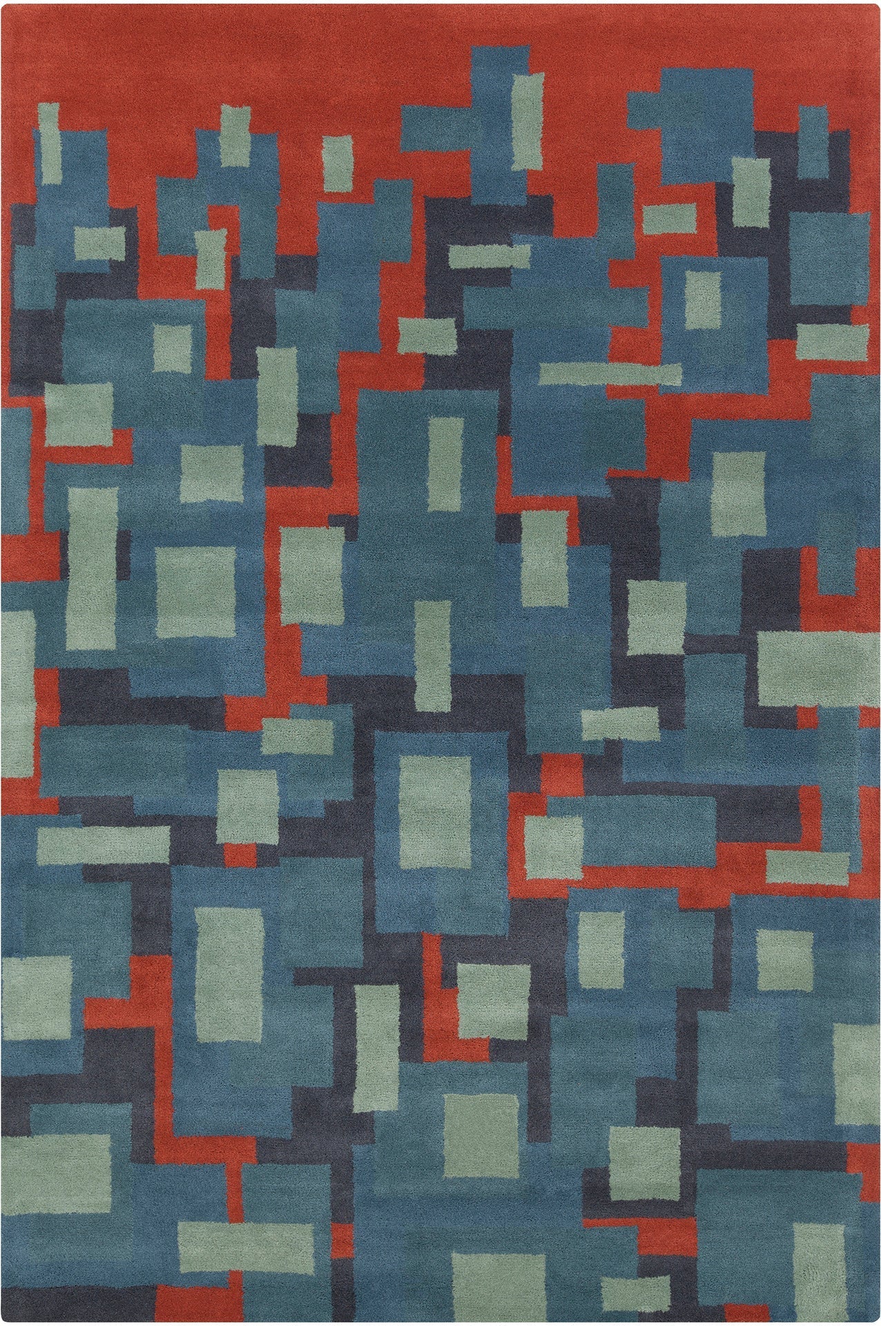Stella Hand Tufted Contemporary Wool Ste 52249 Rug Chandra Rugs 1