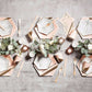 Set of 8 Goddess Blush Hexagon Large Party Plates design by Harlow & Grey