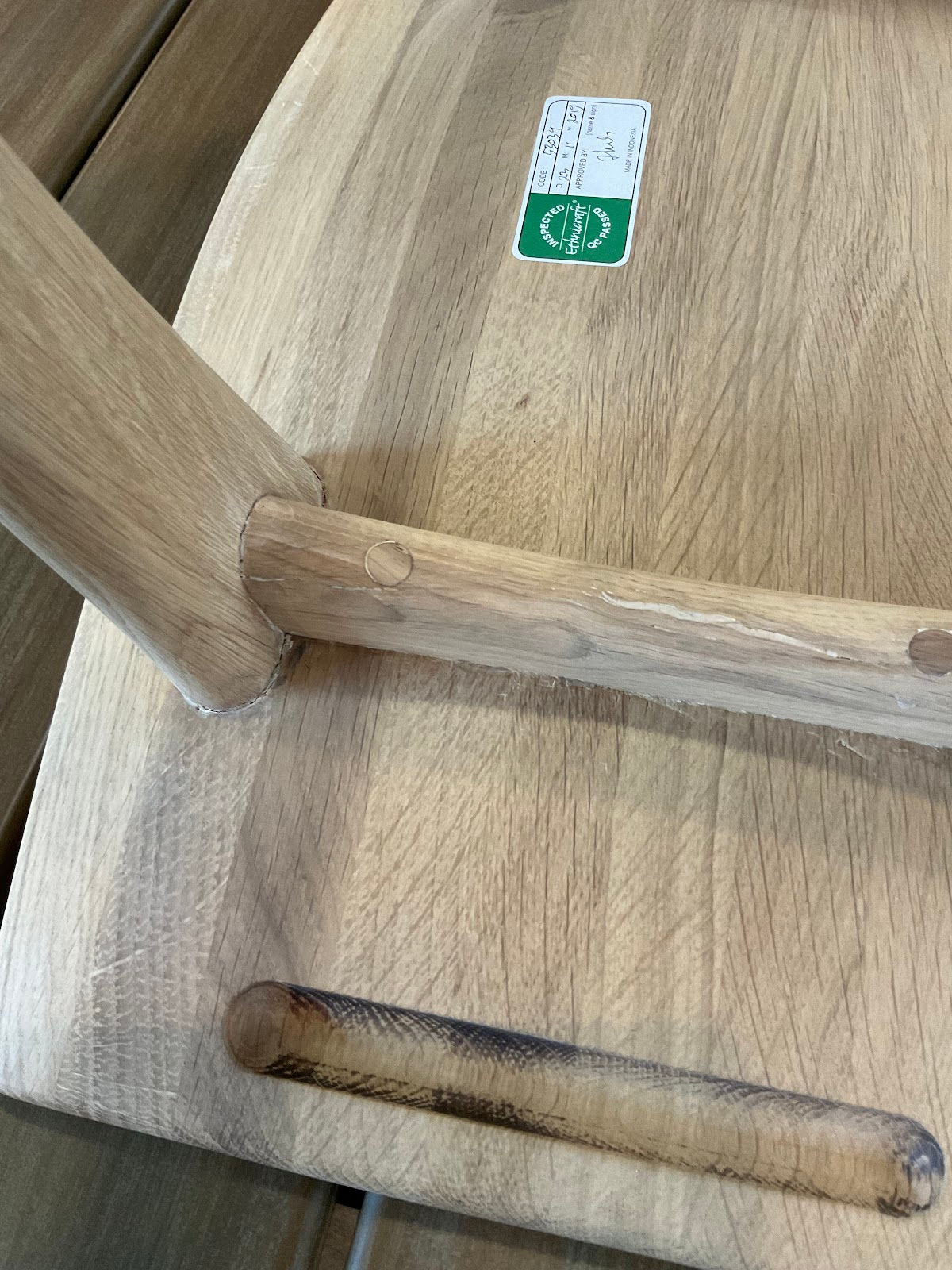 Oak Osso Bar Stool In Natural Oak Teg 53034 D 07212023 Open Box 5