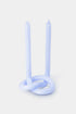 knot candles in various colors 3