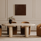 Barrow Performance Fabric Rolling Dining Chair Amber Glow 8