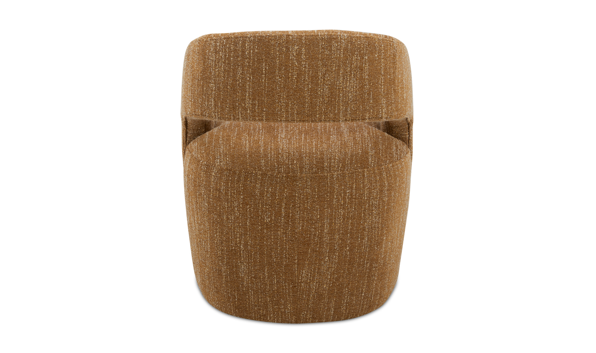 Barrow Performance Fabric Rolling Dining Chair Amber Glow 4