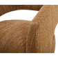 Barrow Performance Fabric Rolling Dining Chair Amber Glow 6