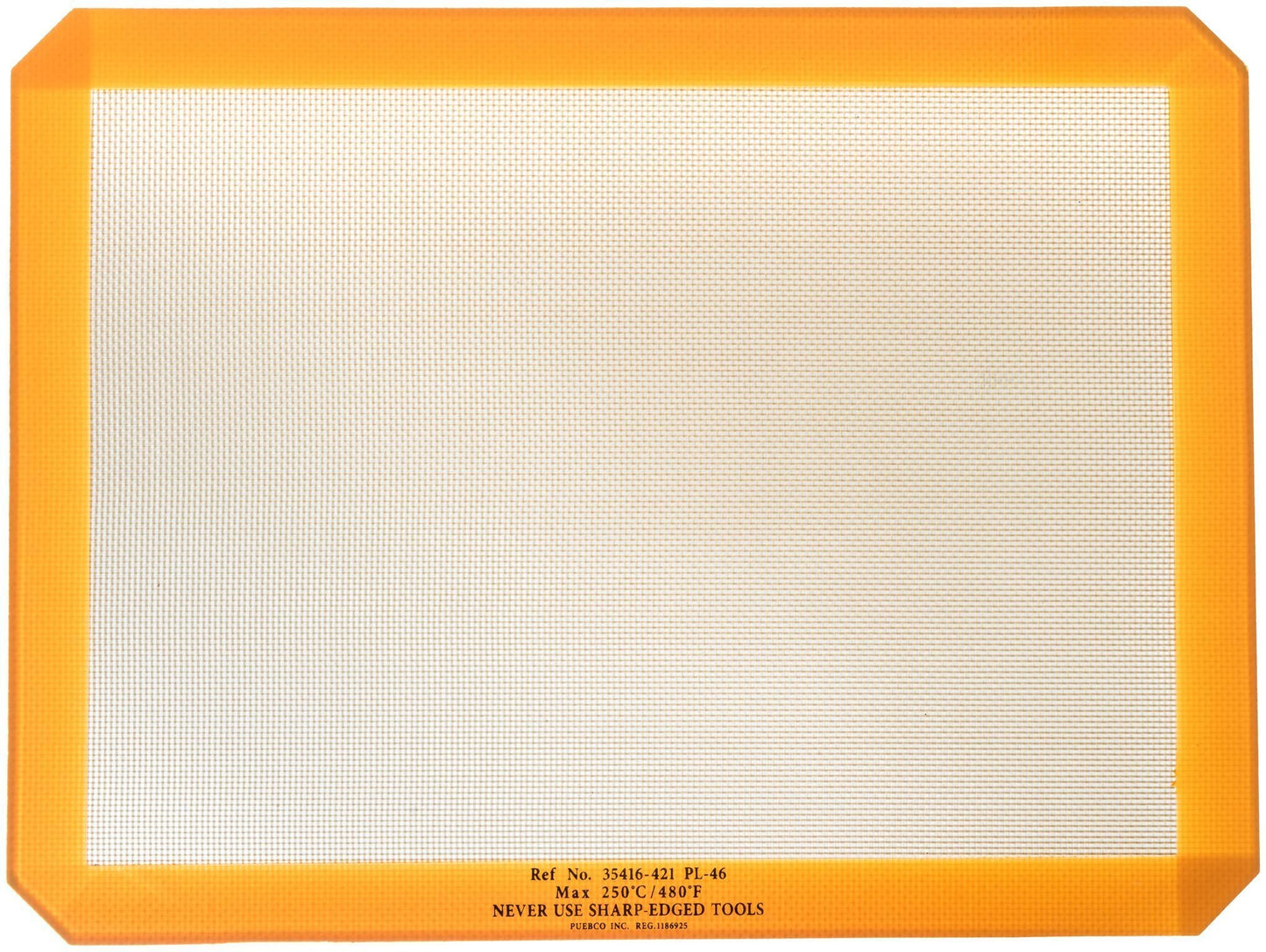 silicone placemat in yellow design by puebco 2