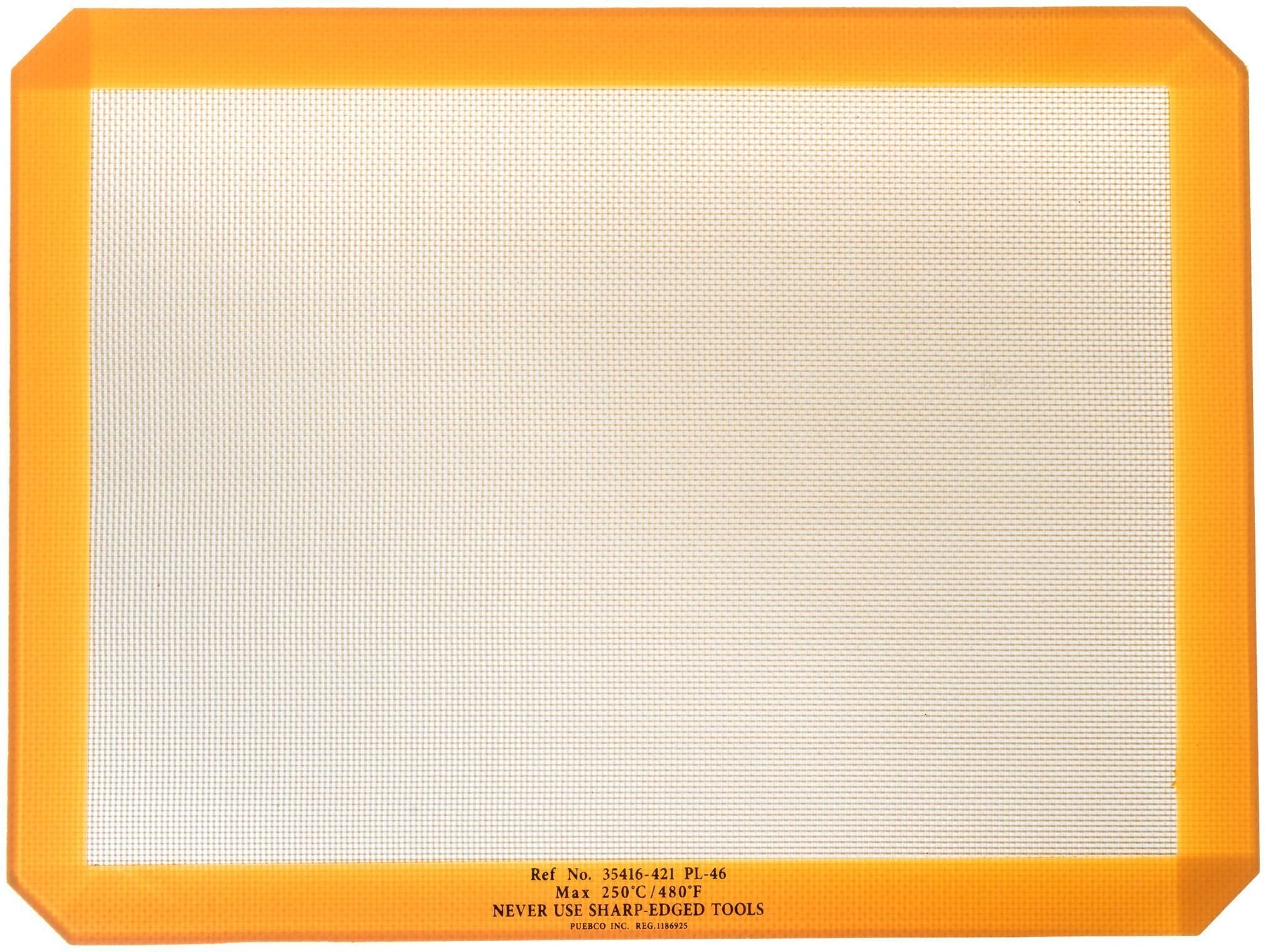 silicone placemat in yellow design by puebco 2