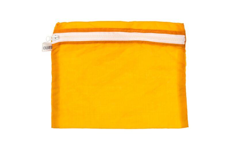 vintage parachute light pouch large orange design by puebco 1