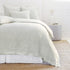 logan duvet and shams in olive design by pom pom at home 1