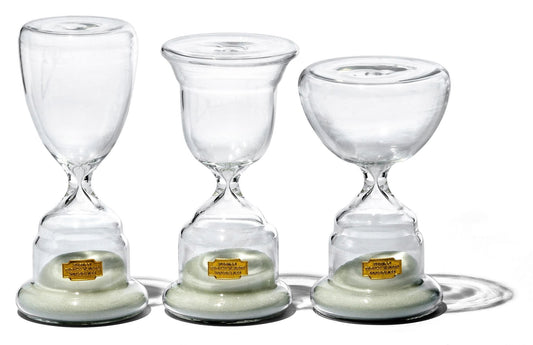 trophy shaped sandglass white no 2 design by puebco 2