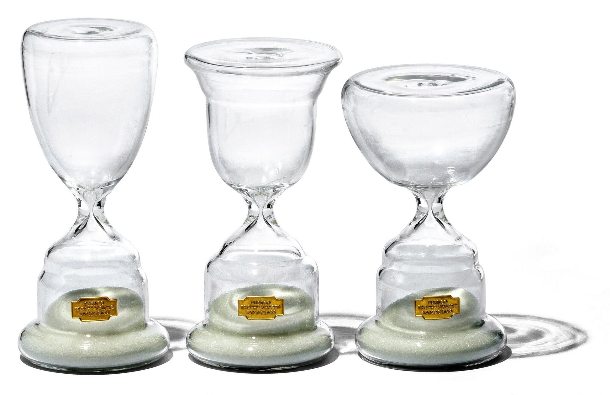 trophy shaped sandglass white no 2 design by puebco 1 2