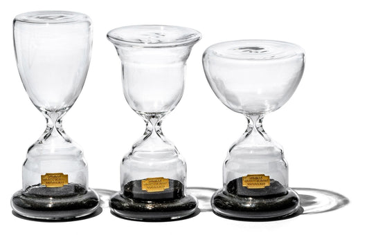trophy shaped sandglass white no 1 design by puebco 2