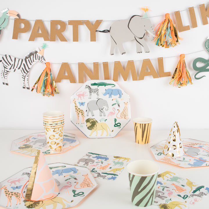 safari partyware by meri meri mm 202344 1