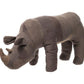 vintage fabric stuffed animal rhinoceros design by puebco 1