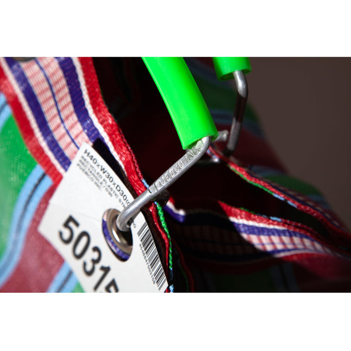 recycled plastic stripe bag wide by puebco 503394 9