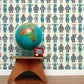 Robots Wallpaper in Blue design by Aimee Wilder