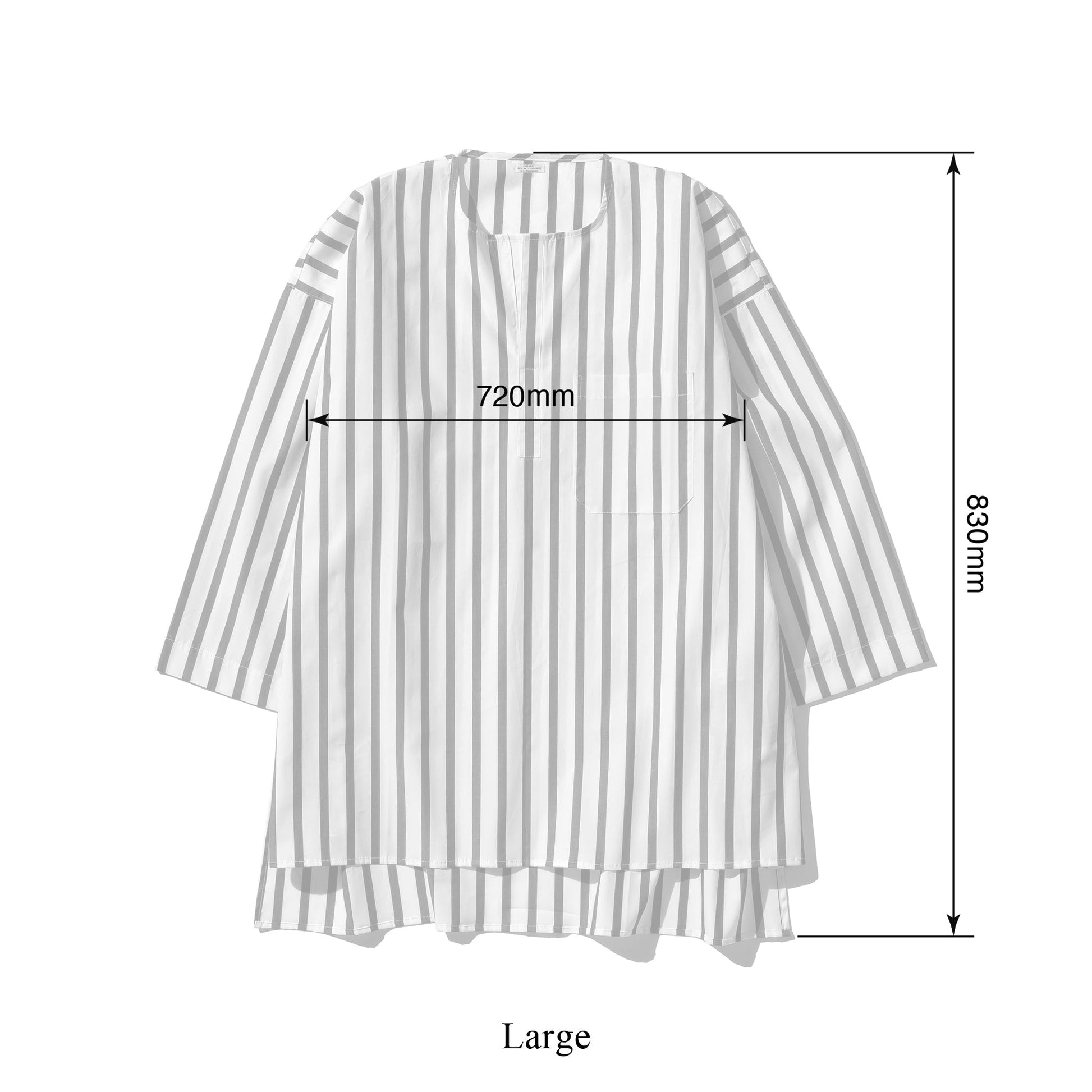 Cotton Stripe Shirt Crew Neck 9