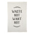 waste not want not pure linen tea towel design by sir madam 1