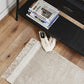 filuca shiny beige carpet with fringe 3