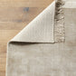 filuca shiny beige carpet with fringe 2