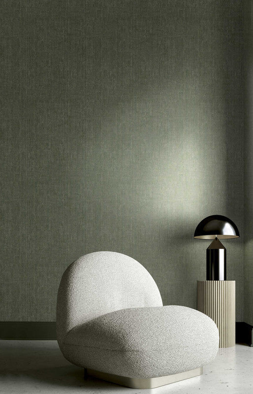 Italian Style Stripe Wallpaper in Beige/Gold
