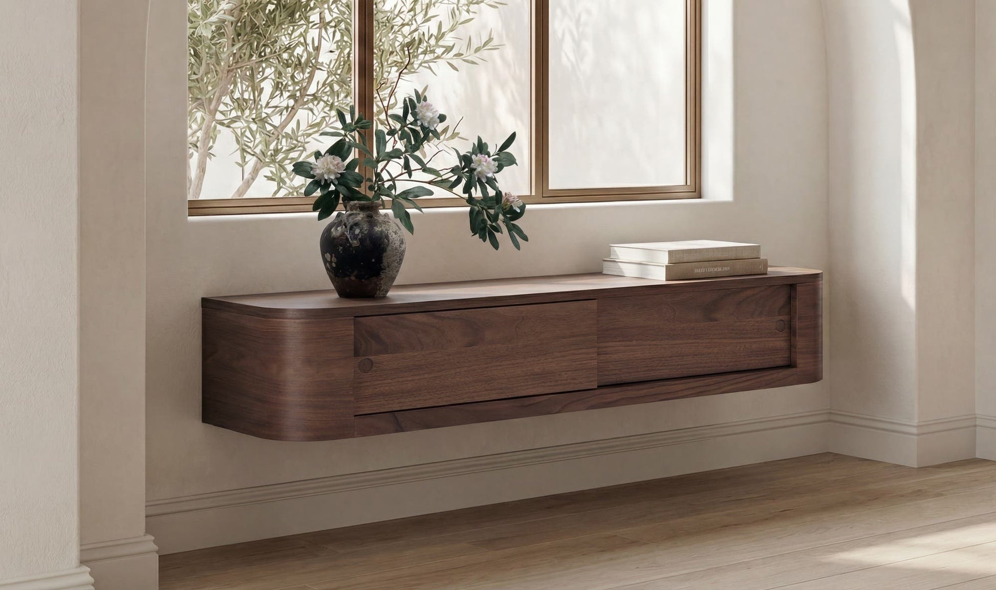 Round Off Floating Console Table Moes Home Collection Mhc Tu 1006 24 16