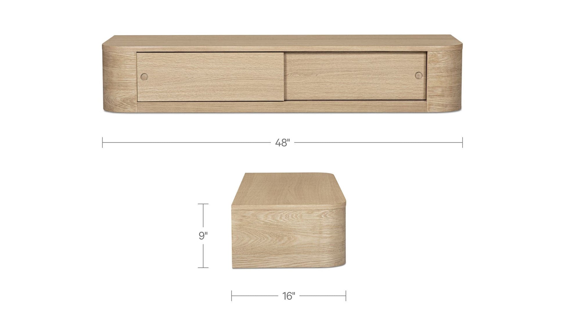 Round Off Floating Console Table Moes Home Collection Mhc Tu 1006 24 13