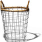 rattan top wire basket small design by puebco 5