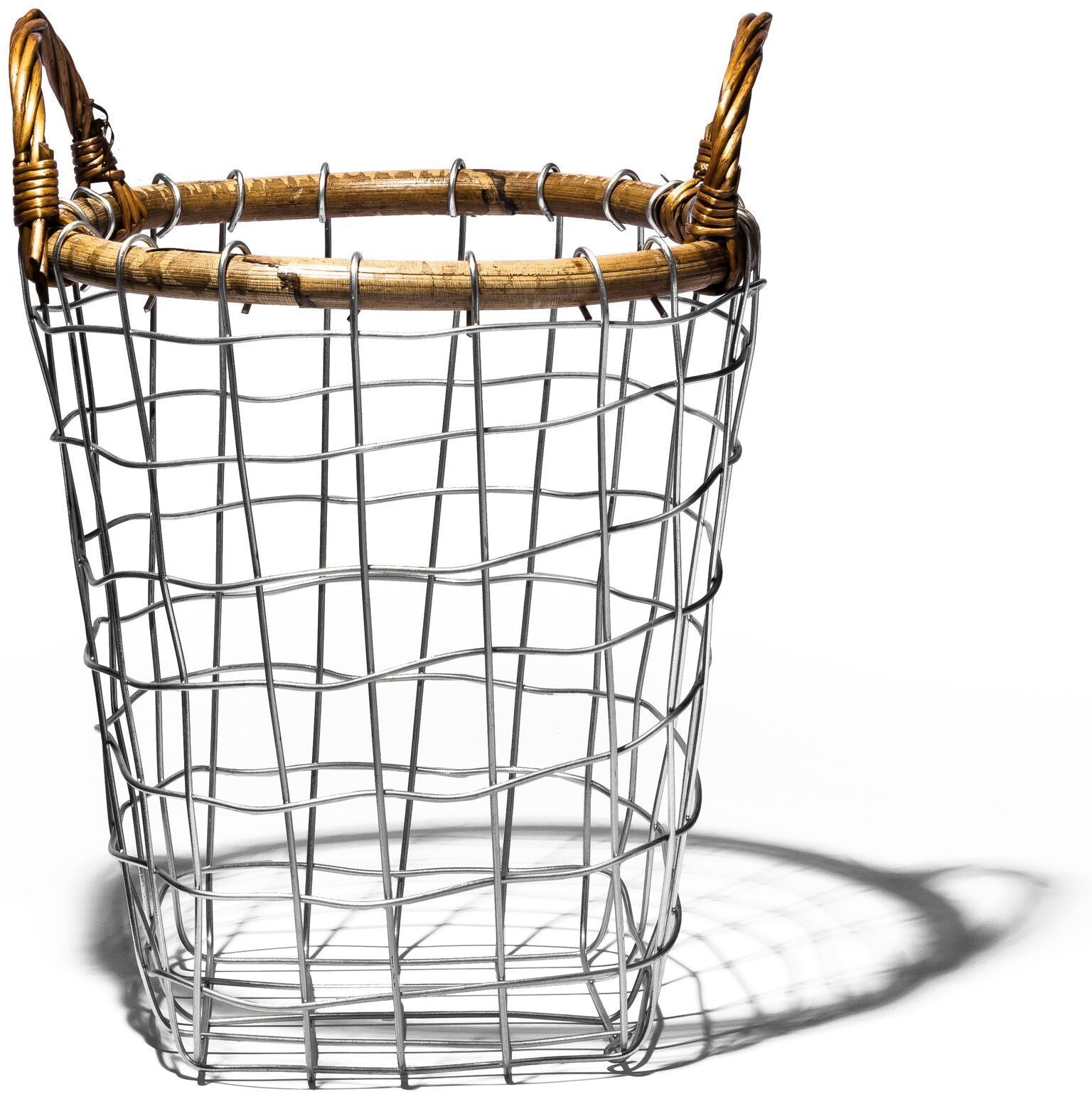 rattan top wire basket small design by puebco 5