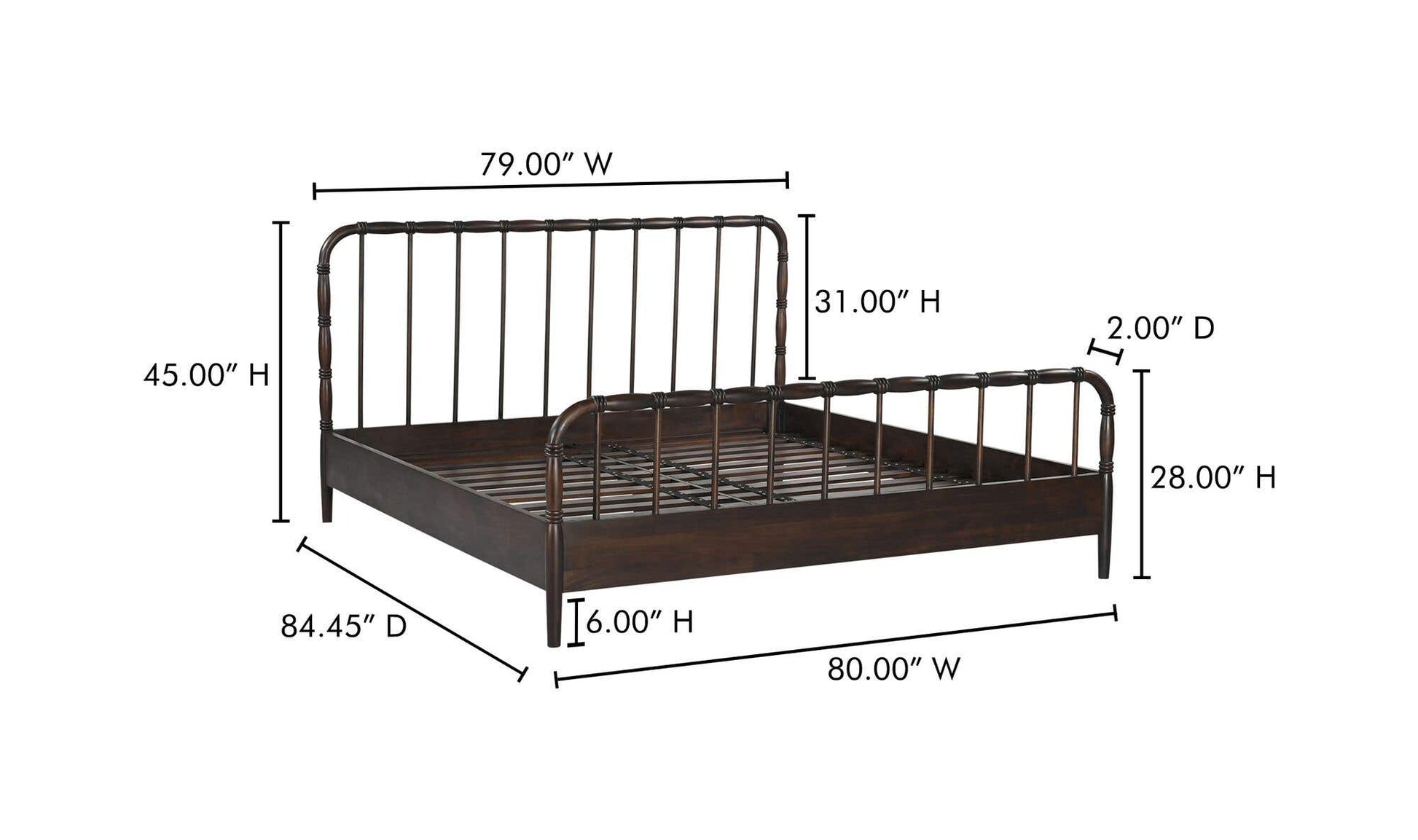 Vivian Bed Moes Home Collection Mhc Ve 1129 20 0 7